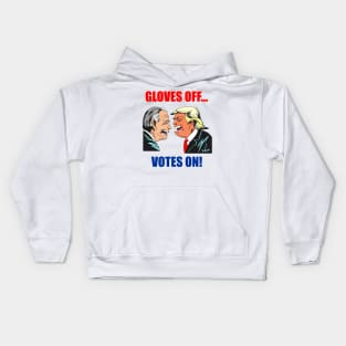 trump biden gloves off votes on comic red blue version Tshirt and Novelty gift Kids Hoodie